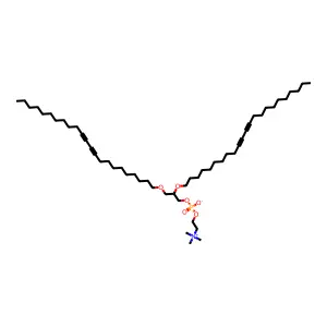 1,2-Bis(10,12-tricosadiynyl)glycero-3-phosphocholine structure