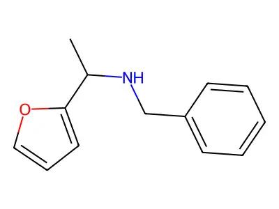 Benzyl[1-(furan-2-yl)ethyl]amine structure