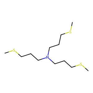 3-methylsulfanyl-N,N-bis(3-methylsulfanylpropyl)propan-1-amine structure