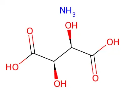 Ammonium L-(+)-Tartrate structure