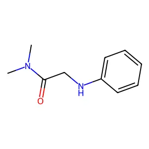 Acetamide, 2-anilino-N,N-dimethyl- structure