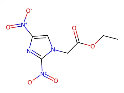 1H-Imidazole-1-acetic acid, 2,4-dinitro-, ethyl ester structure