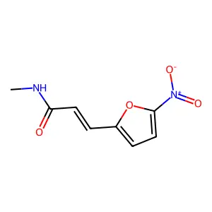 N-甲基-5-硝基-2-呋喃丙烯酰胺 structure