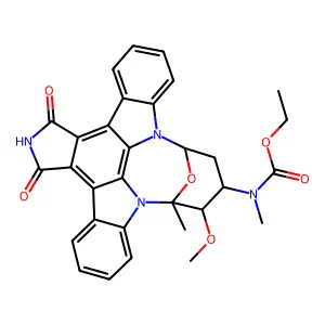 N-ethoxycarbonyl-7-oxostaurosporine structure