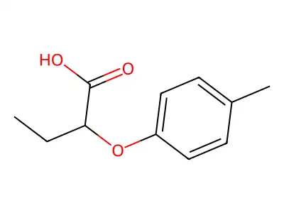 (2R)-2-(4-methylphenoxy)butanoic acid structure