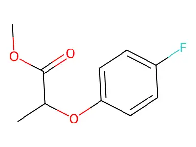 Methyl 2-(4-fluorophenoxy)propanoate structure