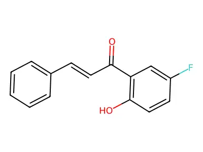 1-(5-Fluoro-2-hydroxyphenyl)-3-phenylprop-2-en-1-one structure
