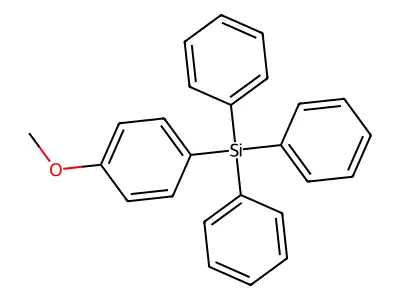 (4-Methoxyphenyl)triphenylsilane structure