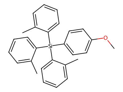 (4-Methoxyphenyl)tri(O-tolyl)silane structure