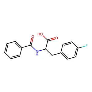 N-Benzoyl-4-fluoro-D-phenylalanine structure