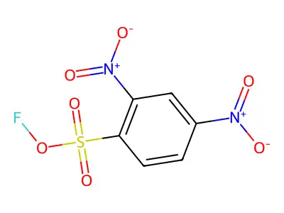 2,4-Dinitrofluorobenzene sulfonic acid structure