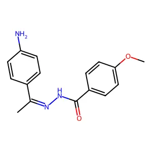N'-[(E)-1-(4-Aminophenyl)ethylidene]-4-methoxybenzohydrazide structure