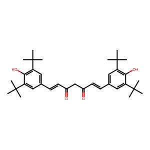 1,7-Bis(3,5-di-tert-butyl-4-hydroxyphenyl)hepta-1,6-diene-3,5-dione structure