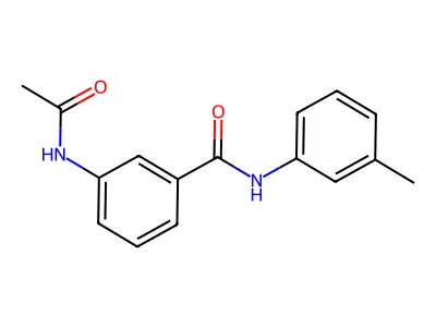 3-acetamido-N-(3-methylphenyl)benzamide structure