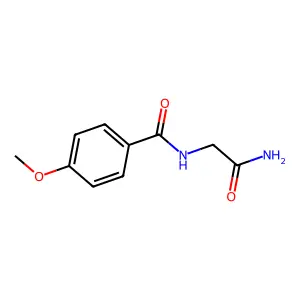 N-(2-amino-2-oxoethyl)-4-methoxybenzamide structure