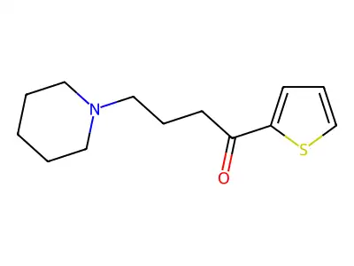 1-Butanone, 4-(1-piperidinyl)-1-(2-thienyl)- structure