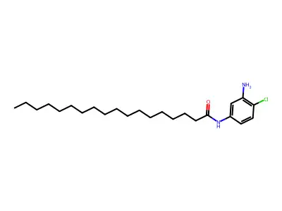 N-(3-amino-4-chlorophenyl)octadecanamide structure