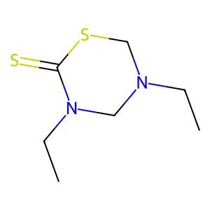 2H-1,3,5-Thiadiazine-2-thione, tetrahydro-3,5-diethyl- structure