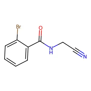 2-bromo-N-(cyanomethyl)benzamide structure