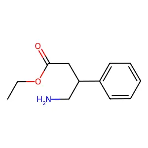 ethyl (3S)-4-amino-3-phenylbutanoate structure