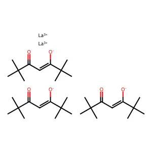 Lanthanum;2,2,6,6-tetramethylheptane-3,5-dione structure
