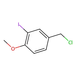 Benzene, 4-(chloromethyl)-2-iodo-1-methoxy- structure