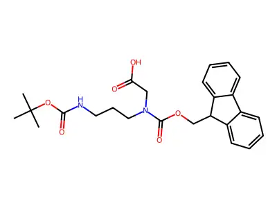 Fmoc-N-(3-Boc-aminopropyl)-Gly-OH structure