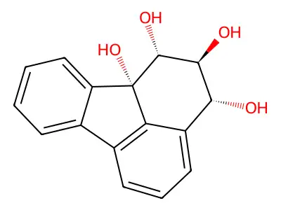 2,3-Dihydro-1alpha,2beta,3alpha,10balpha(1H)-fluoranthenetetrol structure