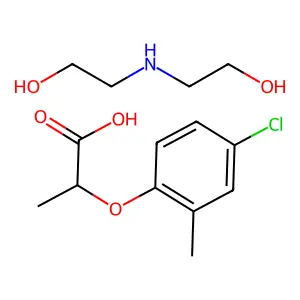 2-(4-氯-2-甲基苯氧基)丙酸二乙醇胺盐 structure