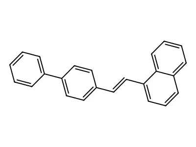 1-[2-(4-Phenylphenyl)ethenyl]naphthalene structure