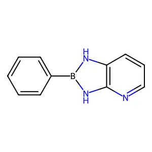 1H-1,3,2-Diazaborolo(4,5-b)pyridine, 2,3-dihydro-2-phenyl- structure