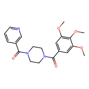 Pyridin-3-yl-[4-(3,4,5-trimethoxybenzoyl)piperazin-1-yl]methanone structure
