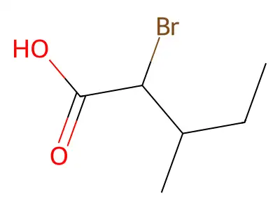2-溴-3-甲基戊酸 structure