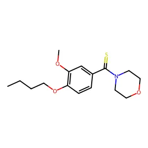 4-(4-Butoxy-3-methoxybenzothioyl)morpholine structure