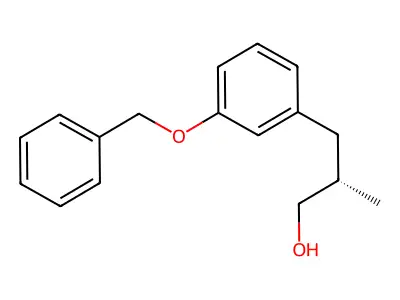Benzenepropanol, beta-methyl-3-(phenylmethoxy)-, (S)- structure