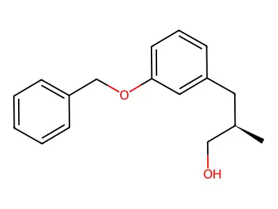 Benzenepropanol, beta-methyl-3-(phenylmethoxy)-, (R)- structure