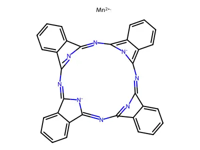 Manganese(II) phthalocyanine structure