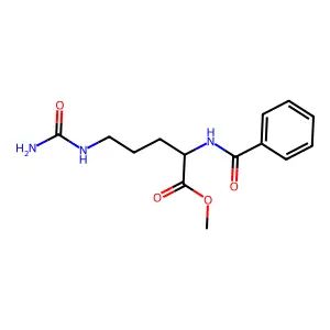 苯甲酰-L-瓜氨酸甲酯 structure