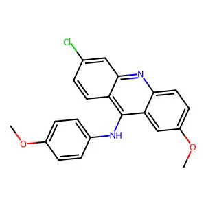 6-chloro-2-methoxy-N-(4-methoxyphenyl)acridin-9-amine structure