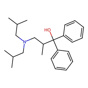 Benzhydrol, alpha-(2-(diisobutylamino)-1-methylethyl)- structure