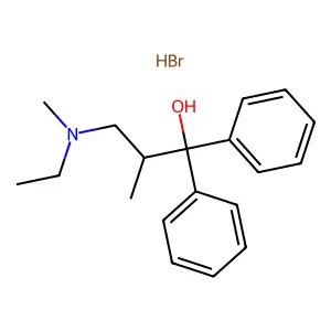 Benzhydrol, alpha-(2-(ethylmethyl)amino-1-methylethyl)-, hydrobromide structure