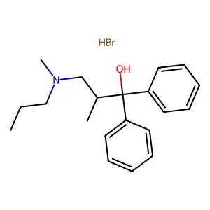 Benzhydrol, alpha-(1-methyl-2-(methylpropylamino)ethyl)-, hydrobromide structure