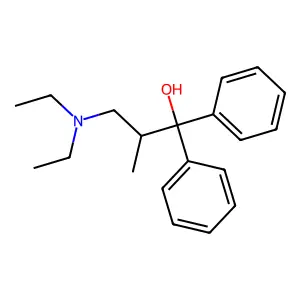 3-(Diethylamino)-2-methyl-1,1-diphenylpropan-1-ol structure