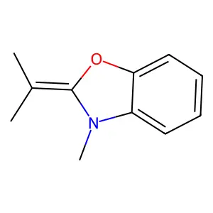 Benzoxazoline, 2-isopropylidene-3-methyl- structure