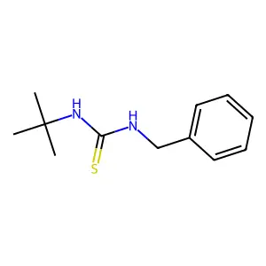 1-benzyl-3-tert-butylthiourea structure
