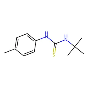 1-Tert-butyl-3-(4-methylphenyl)thiourea structure