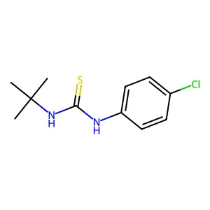 1-Tert-butyl-3-(4-chlorophenyl)thiourea structure