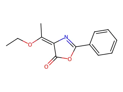 4-(1-Ethoxyethylidene)-2-phenyl-1,3-oxazol-5(4H)-one structure