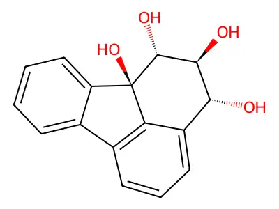 1,2,3,10b(1H)-Fluoranthenetetrol, 2,3-dihydro-, (1alpha,2beta,3alpha,10bbeta)- structure