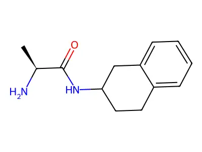 2-Naphthylamine, N-(L-alanyl)-1,2,3,4-tetrahydro- structure
